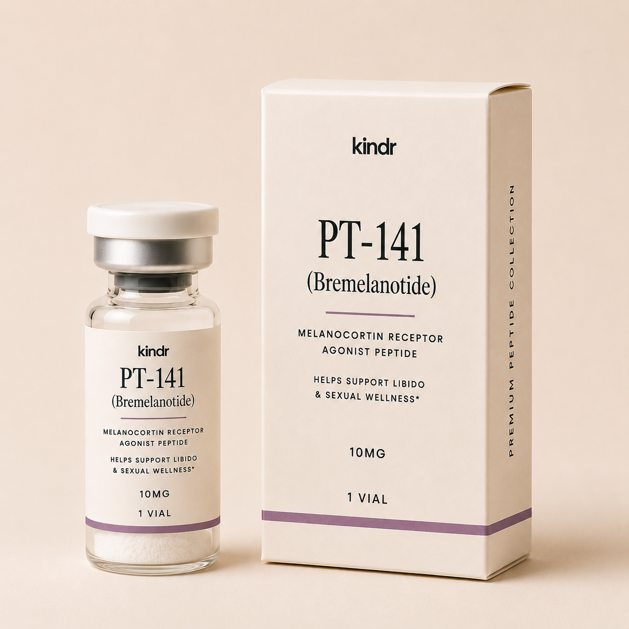 PT-141 (Bremelanotide) — Libido peptide vial (FDA-approved · HSDD)