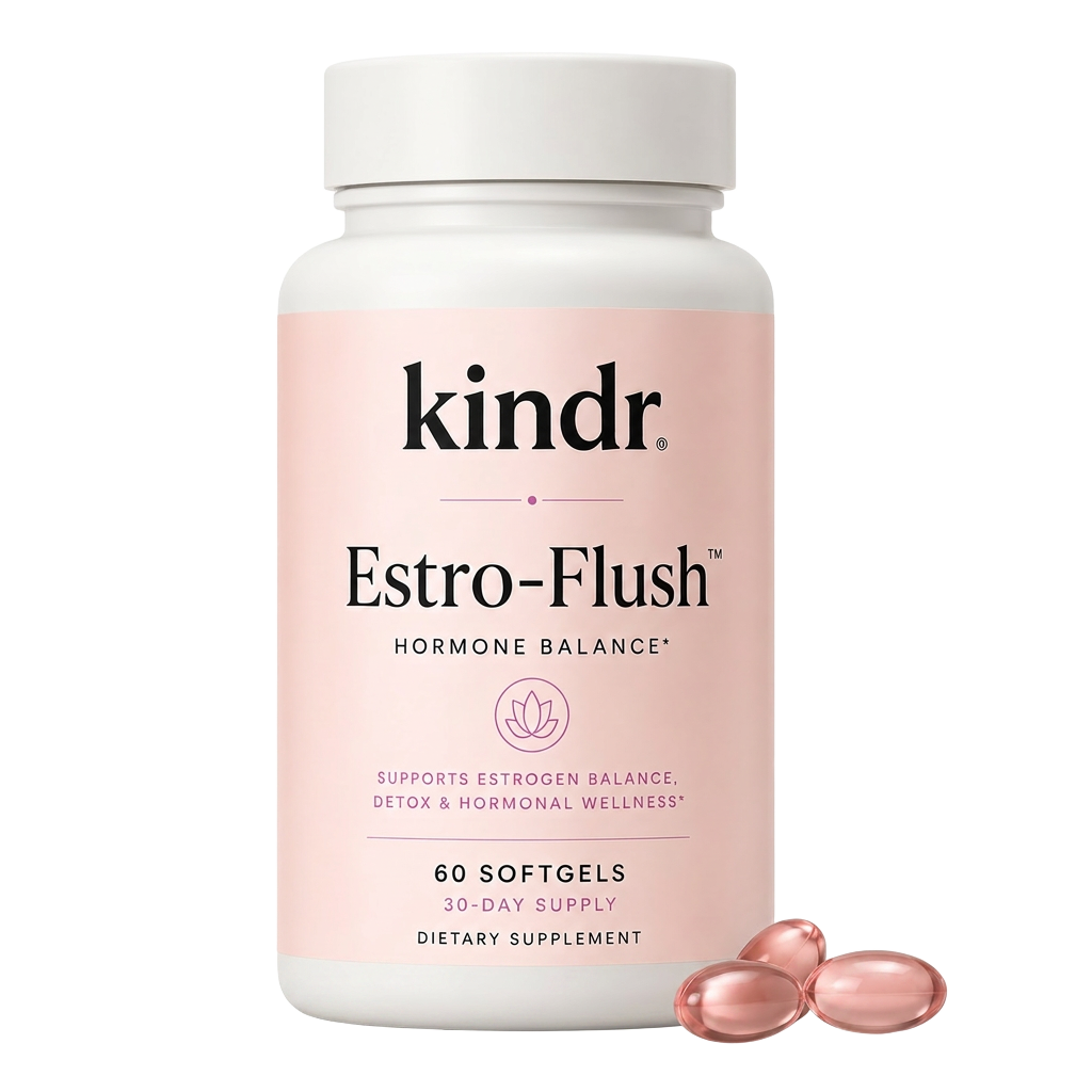 Kindr Estro-Flush Softgels — 60 liposomal DIM softgels, 30-day supply